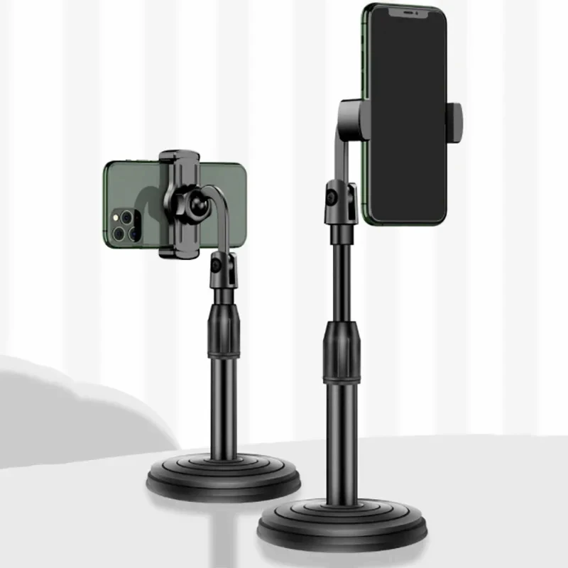 Desktop-Telefonhalter, Live-Übertragung für Smartphone, verstellbar, mit Telefonhalter, Ständer, Halterung für Mobiltelefone, Stativständer