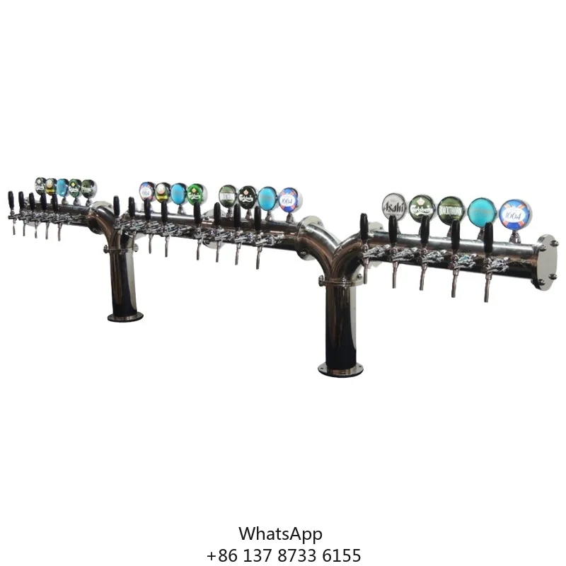 Factory Wholesale Y Shape Draft Beer Font For Home Brew Stainless Steel Beer Column Beverage Drink Dispenser