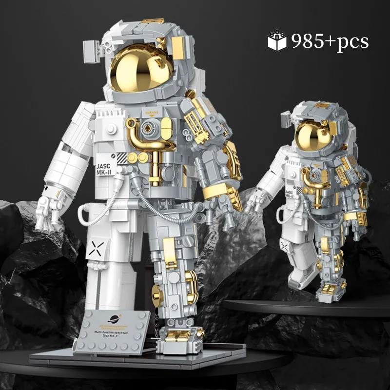 Space Astronauts Building Blocks Spaceman Exploring Robot Adventure Model Action Figure Bricks Educational Assembly Toy Kid Gift