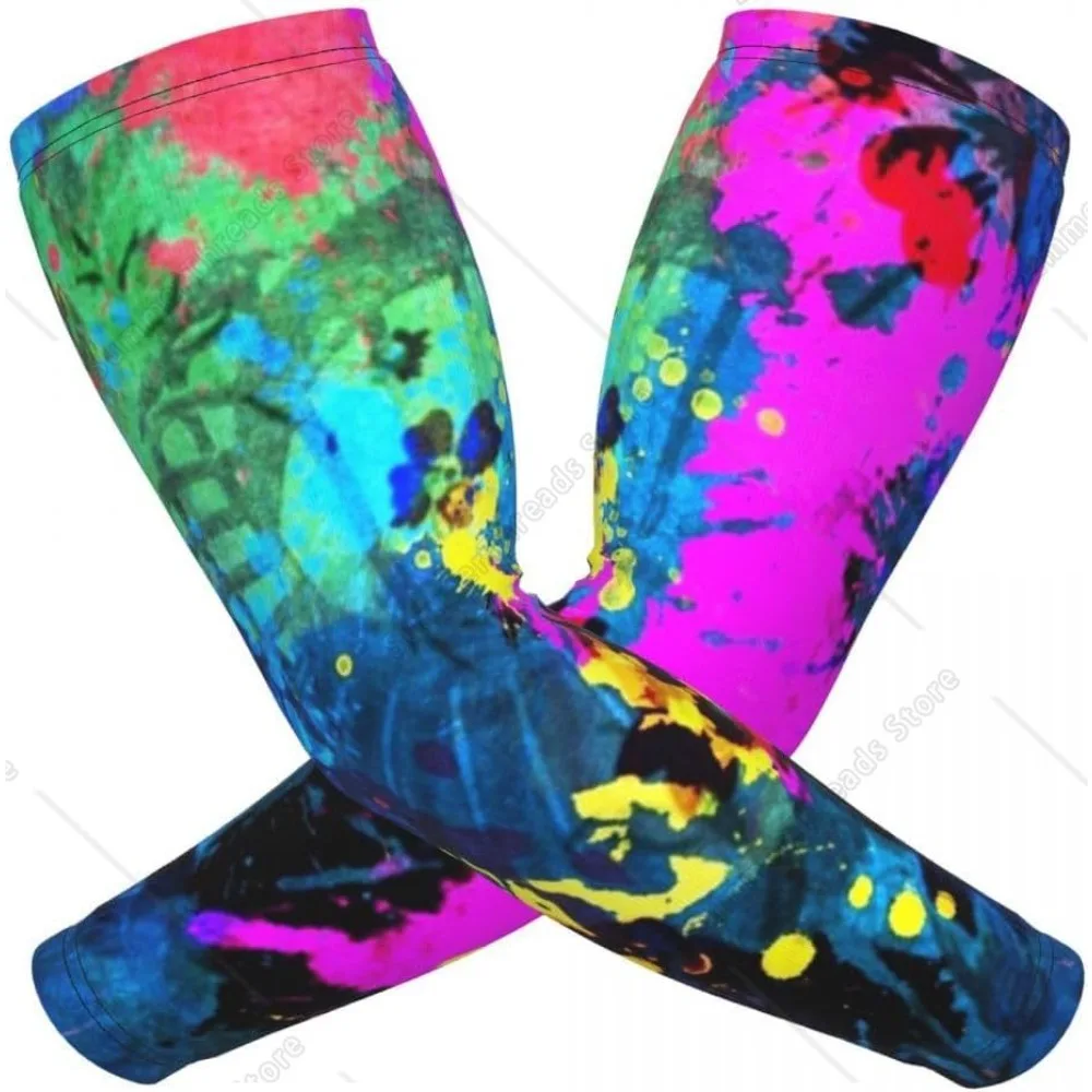 Manicotti colorati Graffiti Manicotti protettivi UV di sicurezza Manicotto di compressione del braccio