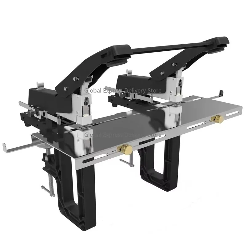 Manual Flat Binding Saddle Stitching Machine Double Head Paper Stapler