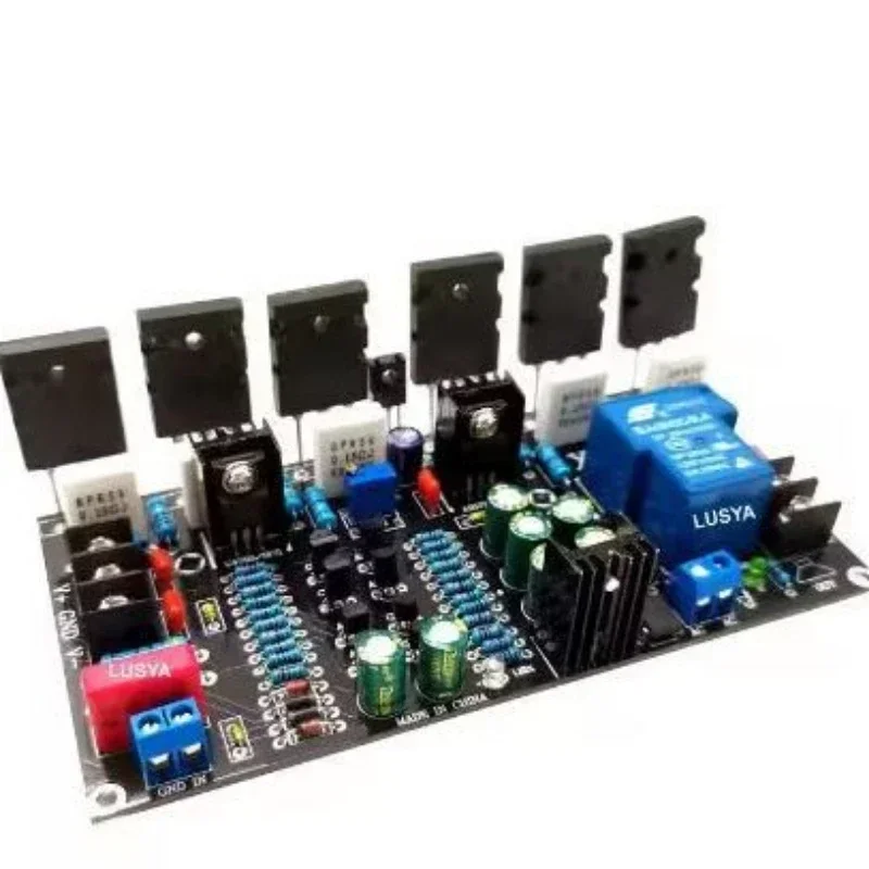 300W Mono Power Amplifier 1943 + 5200 Mono HIFI Audio Amplifier High Power Tube Finished Amplifier Board Digital AMP Module