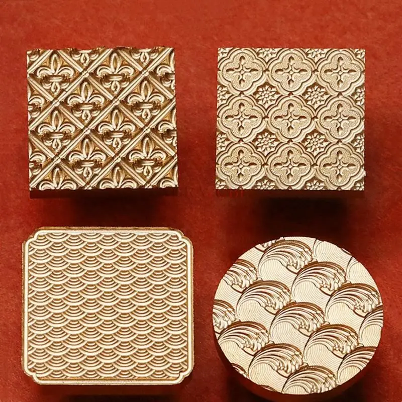 3D wytłoczony pieczęć woskowa japoński Ripple Begonia okno, kwiaty francja tęczówka pakowanie prezentów ślub kartka z życzeniami narzędzie