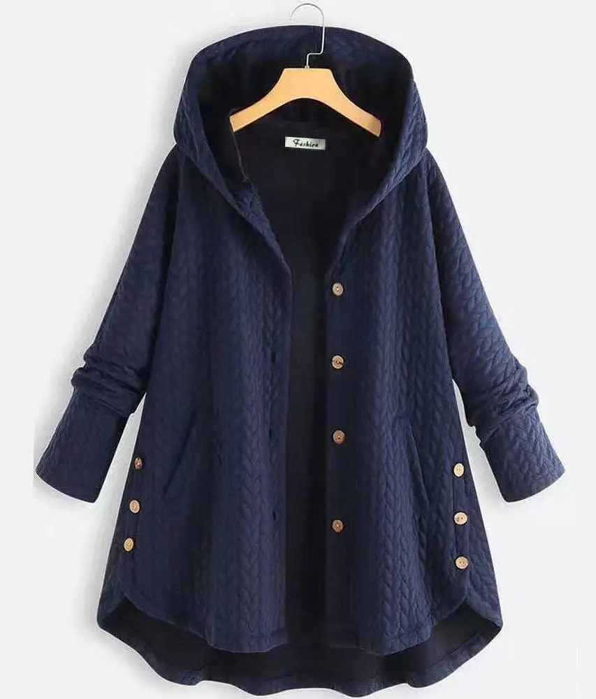 

Parkas Womens Vintage Winter Corduroy Ribbed Maxi Buttoned Pleated Piped Flap-Pocket Gathering Sashes Homewear Comfortable Warm