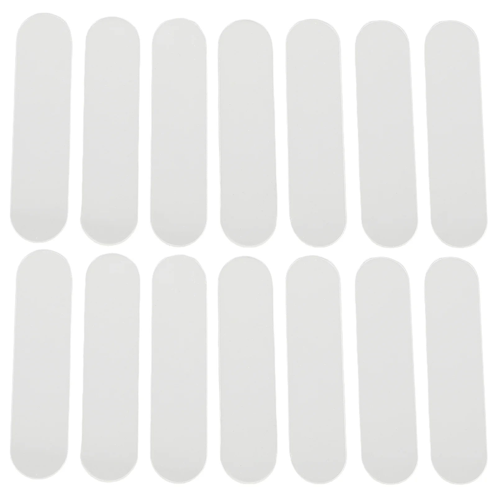 

50Pcs Transparent Acrylic Nail Art Display Strip Oval Shape False Nail Tip Sample Board Salon Polish Practice Stand Organizer