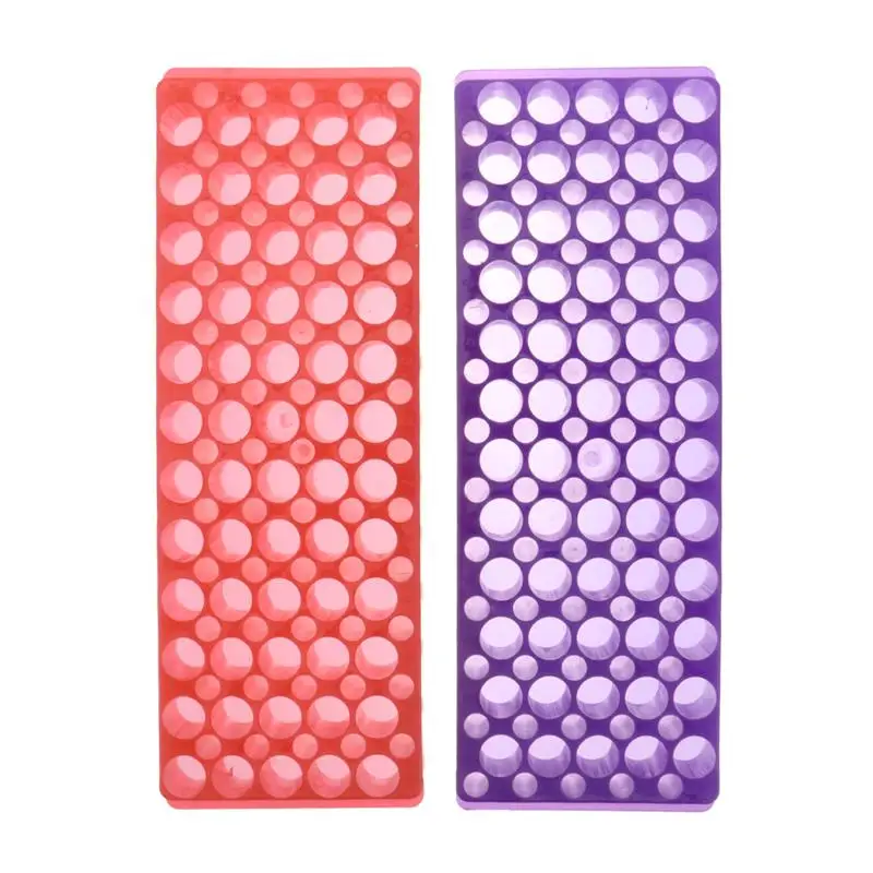 2pcs Lab Test Tube Vial Rack Centrifuge Tube Holder Test Tube Display Shelf Plastic Test Tube Rack Sampling Tube Storage Rack