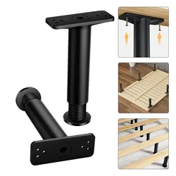 Pata de soporte de viga de cama ajustable telescópica, pata de muebles de acero y plástico duro alto, pata de sofá, soporte de soporte de carga inferior, 1 Uds.