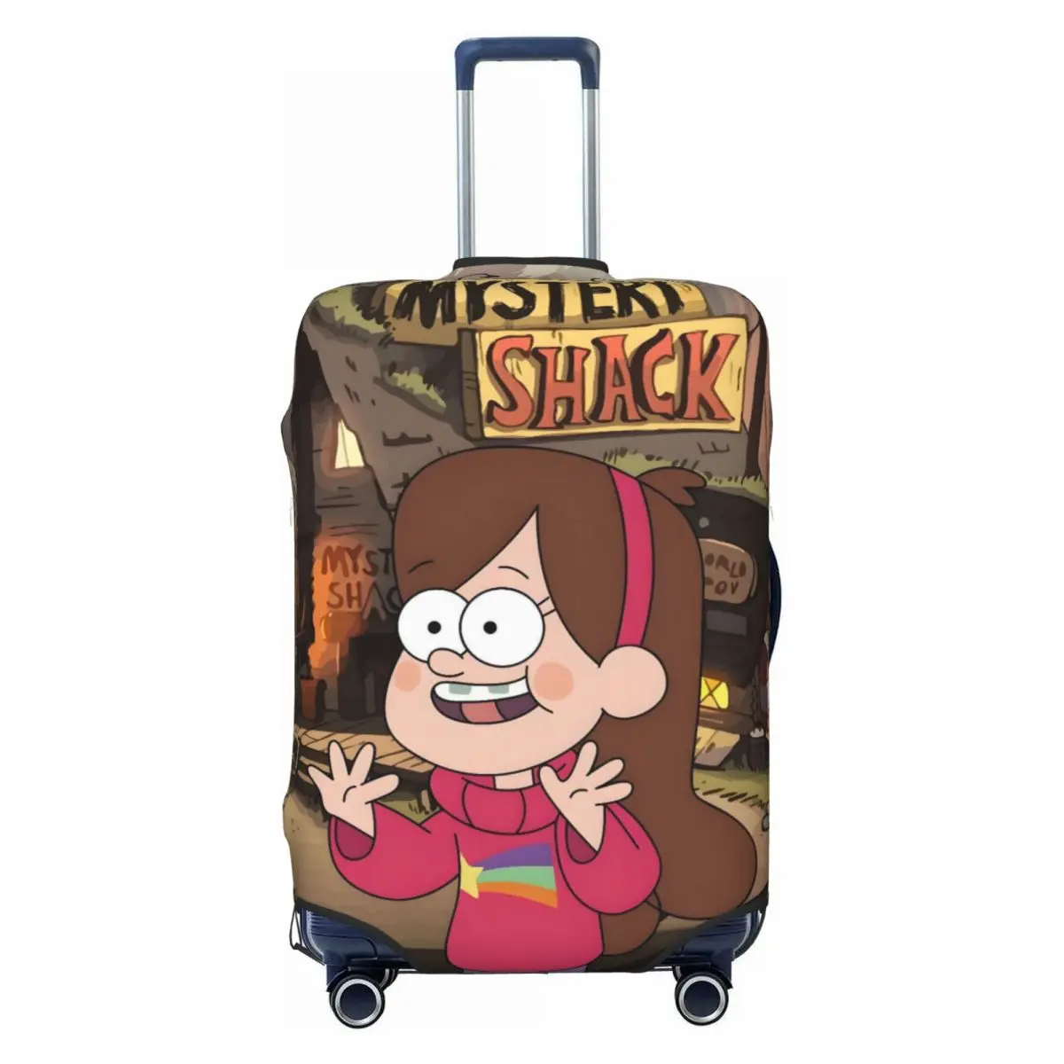 

Custom Gravity Falls Luggage Cover Protector Fashion Cartoon Movie Wonderful Town Travel Suitcase Covers for 18-32 Inch