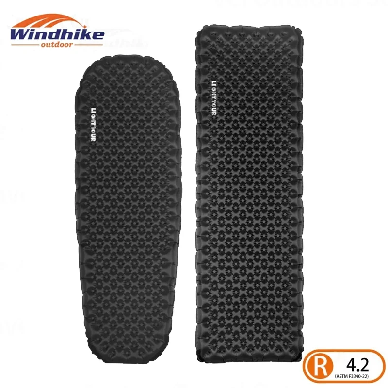 

Windhike Camping Inflatable Mattress Outdoor Sleeping Pad Ultra Light Inflatable Cushion Portable For Travel Hiking Mat R4.2