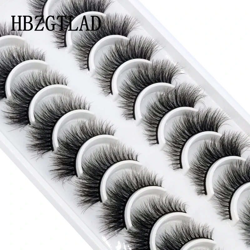 New 10Pairs 3D Faux Mink False Eyelashes Natural Messy Fake Eyelashes Crisscross Fluffy eye Lashes Extension Makeup Lashes Tools