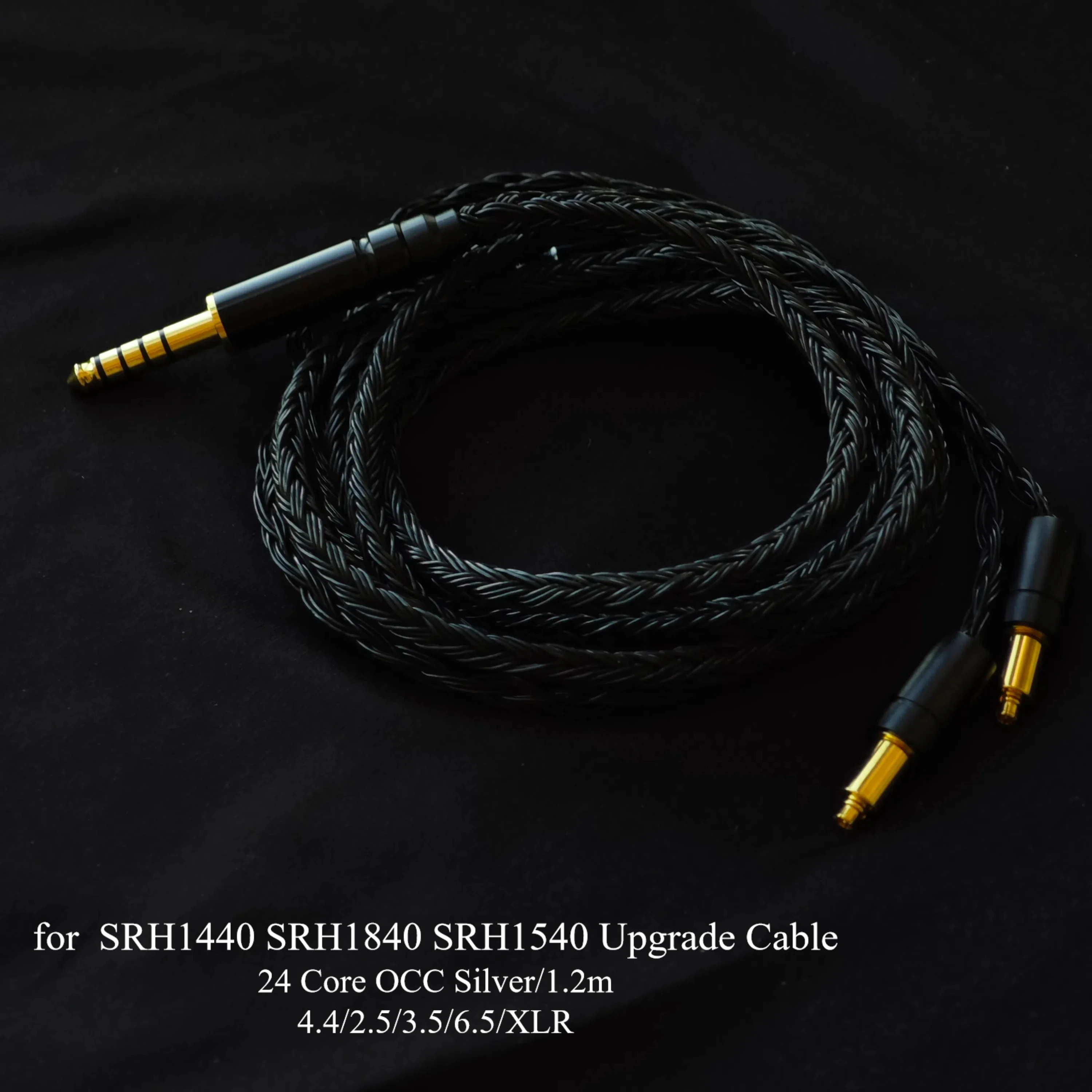 SRH1440 24 Core OCC Silver Earphone Cables Hybrid 784 Cores Upgrade Cable SRH1840 SRH1540 3.5MM XLR, 6.35mm Headphones