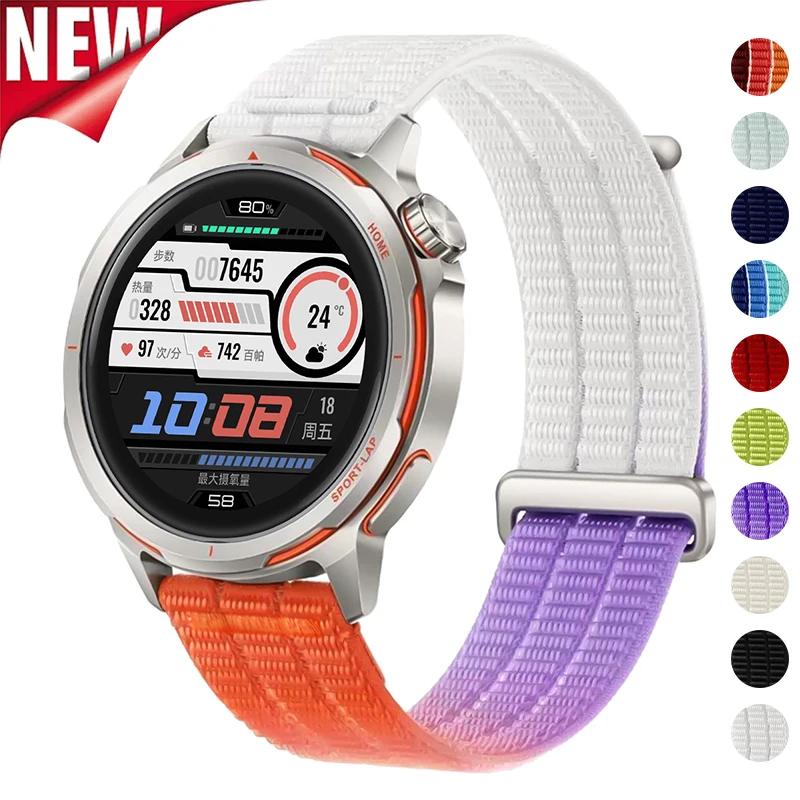 18mm 20mm 22mm Nylon-Armband für Huawei Watch GT6 Pro GT5/4 3Pro 46MM Sportband für Samsung Galaxy Watch 7 6 5 40mm 44mm Armband