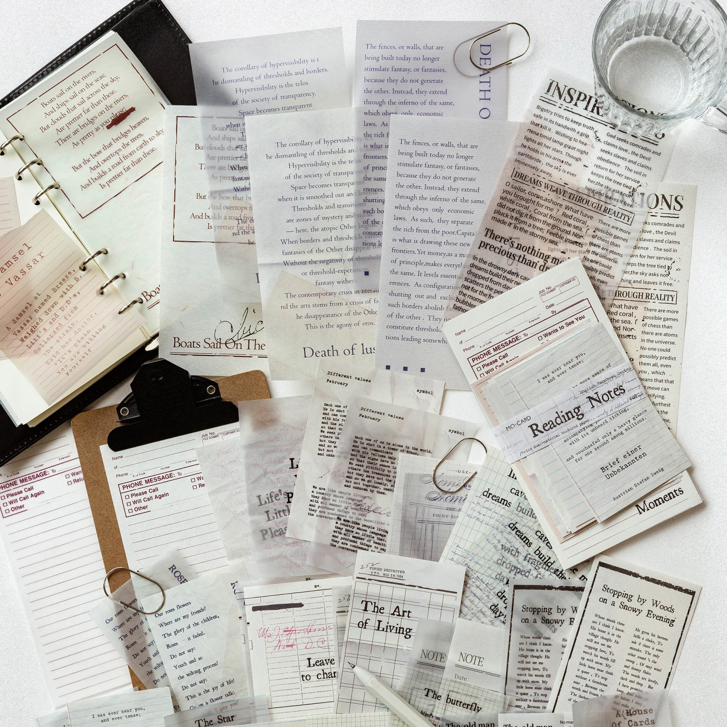 40 Folhas de Papel Vintage para Scrapbooking, Journaling, Criação de Cartões, DIY, Material Criativo Retro para Memórias