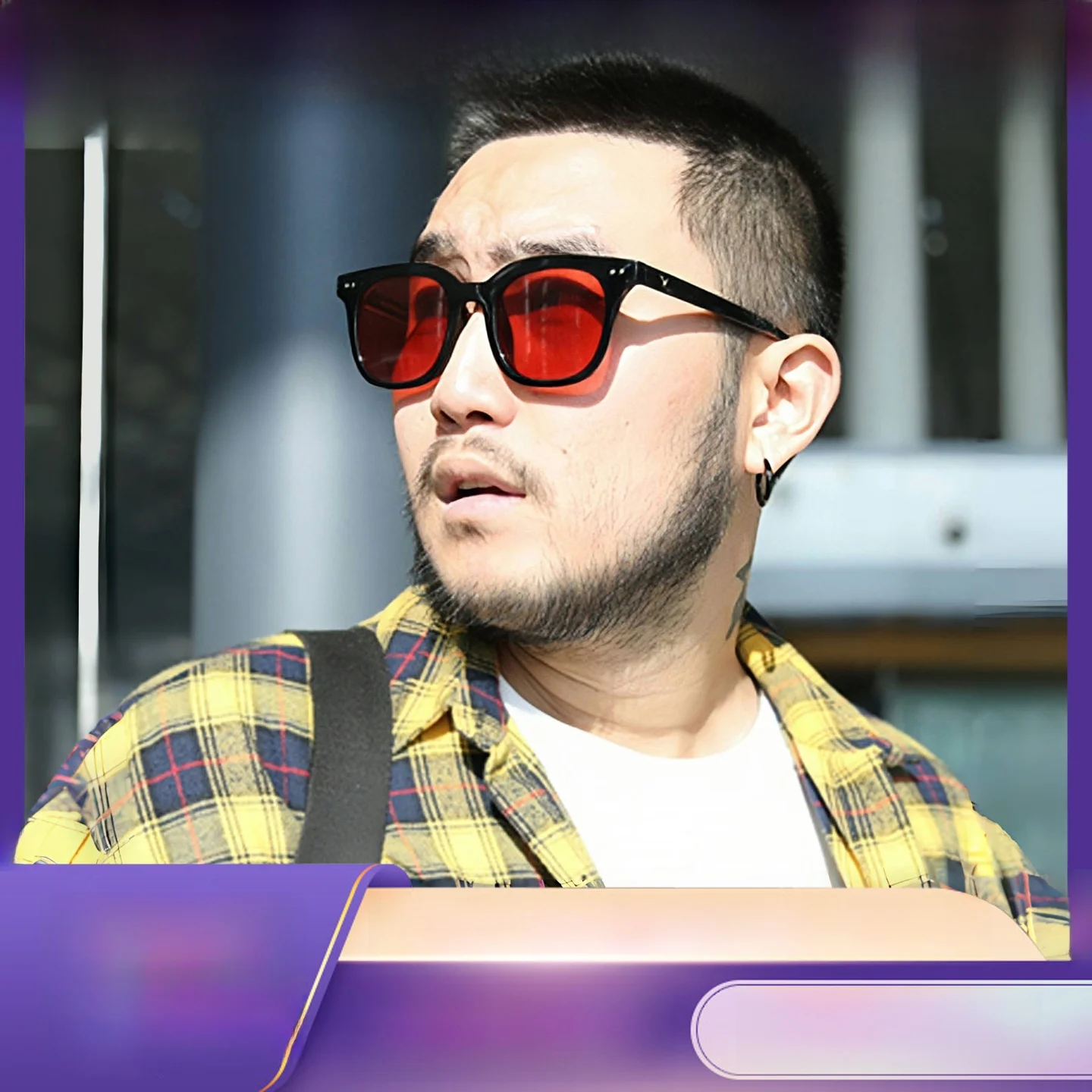 bigman-red-large-frame-sunglasses-retro-men's-fashion-myopia-glasses-blue-light-protection-non-polarized-square-frame-glasses