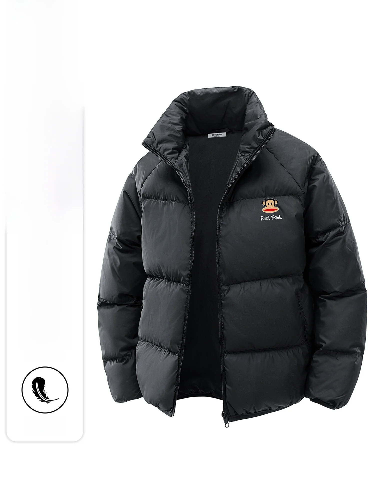 

Мужская зимняя куртка Paul Frank с утиным пухом, новая модель 2025 года, теплая, морозостойкая, объемного кроя, из полиэфирного волокна, с длинными рукавами, на молнии