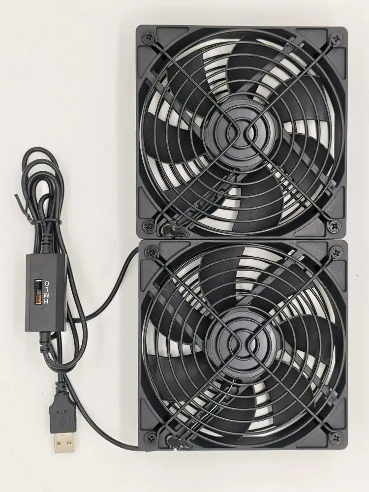Ventiladores USB con Control de Velocidad, Ventiladores de Escritorio / Ventiladores de Refrigeración para Router, Decodificador / Ventiladores para Gabinetes