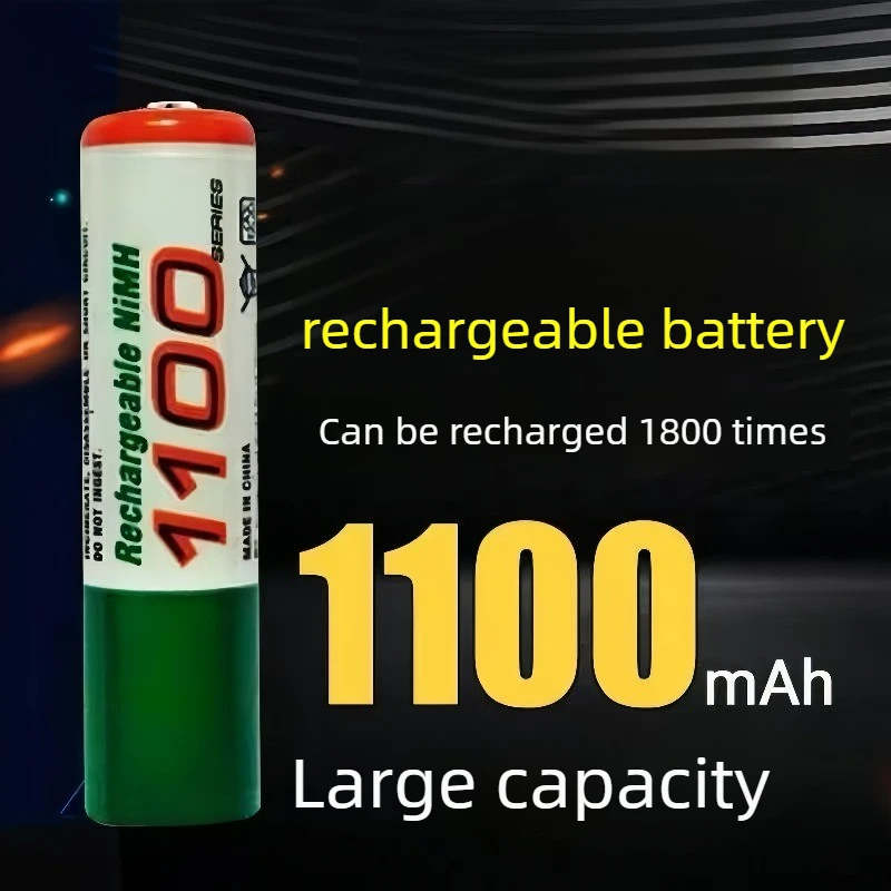 High-Quality AAA 1.2V 1100mAh NI-MH Rechargeable Battery for Clock and Mouse Wireless Microphone Remote Control Children's Toys