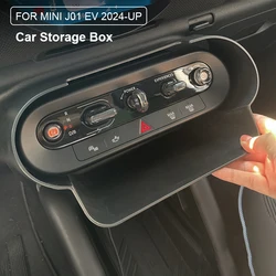 For MINI Cooper E SE J01 EV 2024 2025 Car Central Control Storage Box Trim Modification Organizer Box Styling Accessories