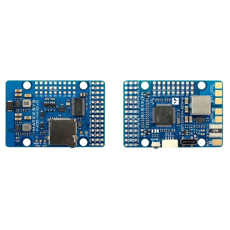 Newest Matek Mateksys F405 WING V2 FLIGHT CONTROLLER F405-WING-V2 FC Baro/OSD/Blackbox For ArduPilot / INAV Rc Toy Airplane