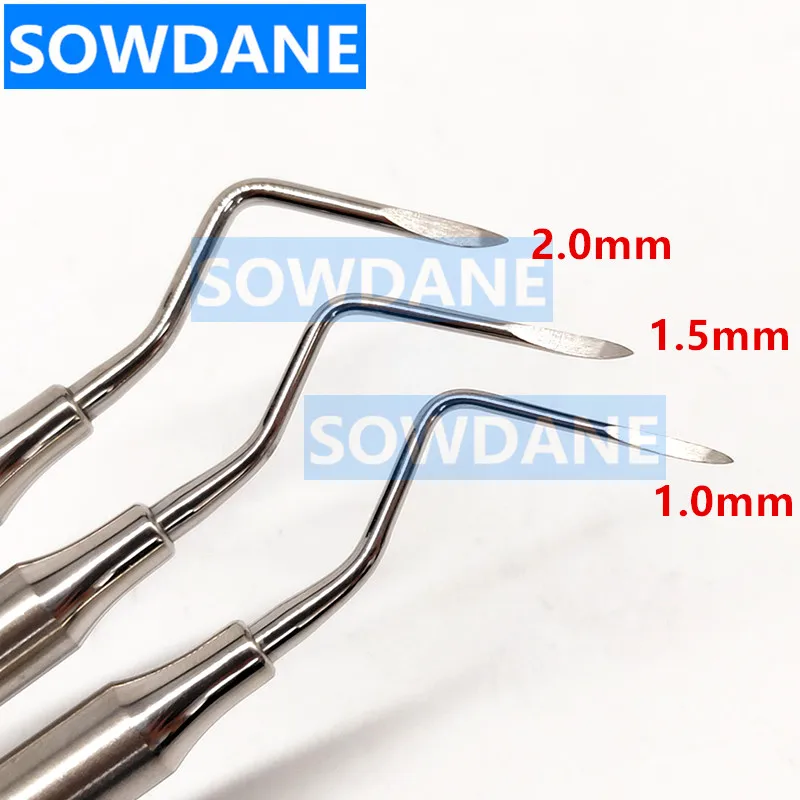 3pcs Dental Minimally Invasive Extraction Dental Elevator Root Tip Pick Tool Surgical Instrument Efficient Sharp Tip