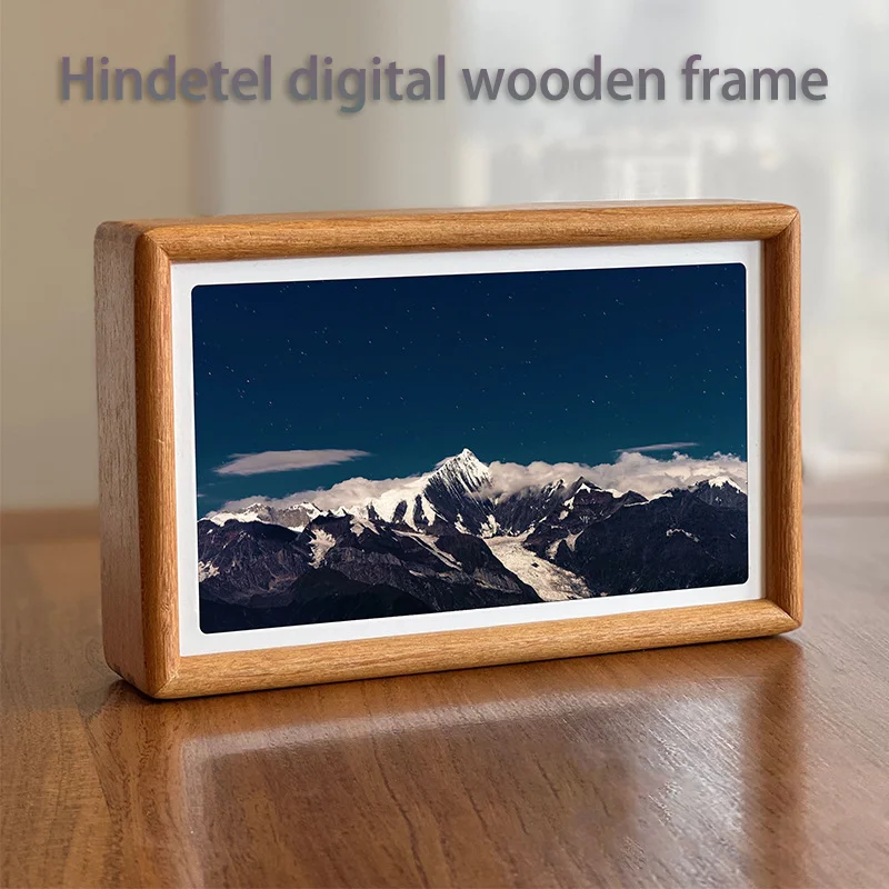 

Hindetel 7-10 inch digital wooden photo frames touch screen Resolution 1080*600 Play photos, music, videos, calendar, reminders