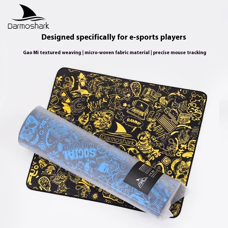 2025 New Darmoshark Rubber Mouse Pad Precise Silky Thickened 360x300x4mm Mouse Pad Surprise Gift
