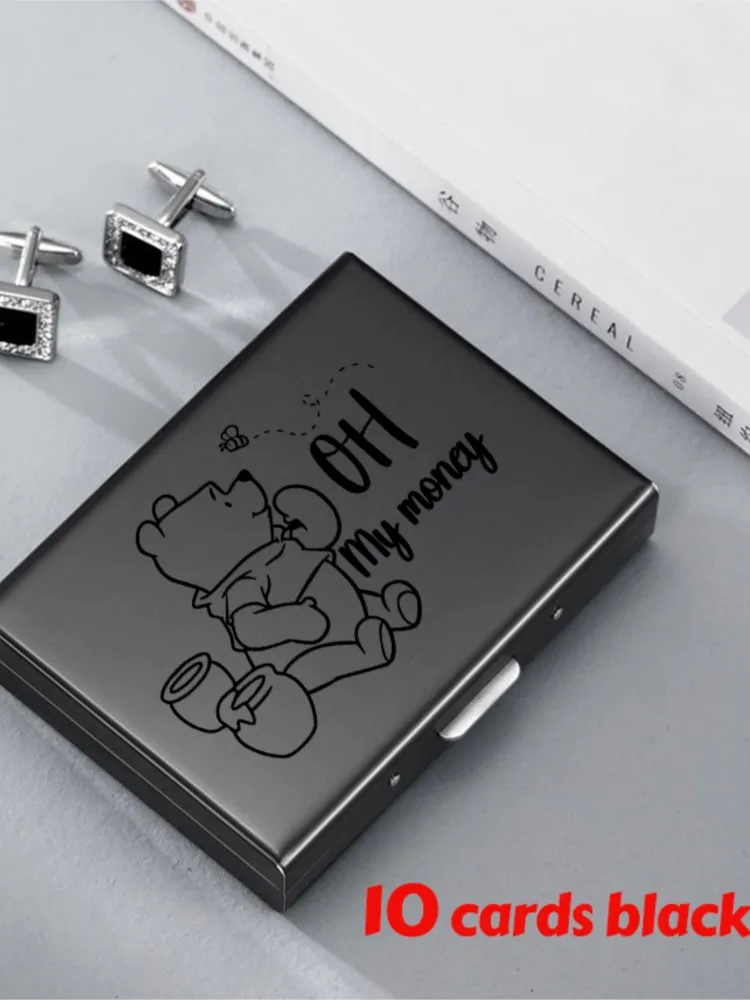 Winnie Anti-Scan RFID 10 kaarten Aluminium metalen creditcardhouder Slanke blokkerende portemonnee-etui Bescherming voor visitekaartjes - afbeelding 2