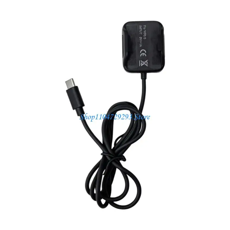 Daily Power Charging Cable for Fitness Band Use, Contact Head Design, 1m PVC Cable with 5V Input and Backup Value 