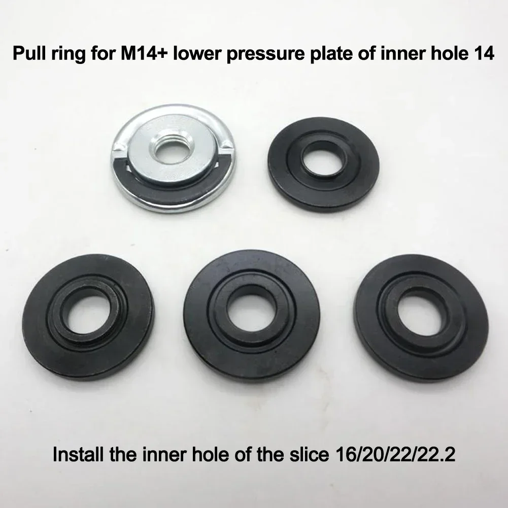 

2pcs/set 125 Type Pull Ring Angle Grinder Pressing Plate For M14 Quick Release Self-Locking Grinder Pressing Plate Flange Nuts