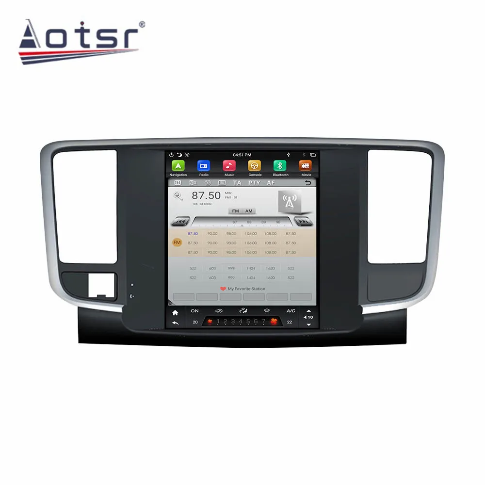 Tesla Automotive Multimedia Carplay For NISSAN Teana 2008 2009 2010 2011 2012 Stereo Android 12 Bluetooth GPS Radio Head Unit