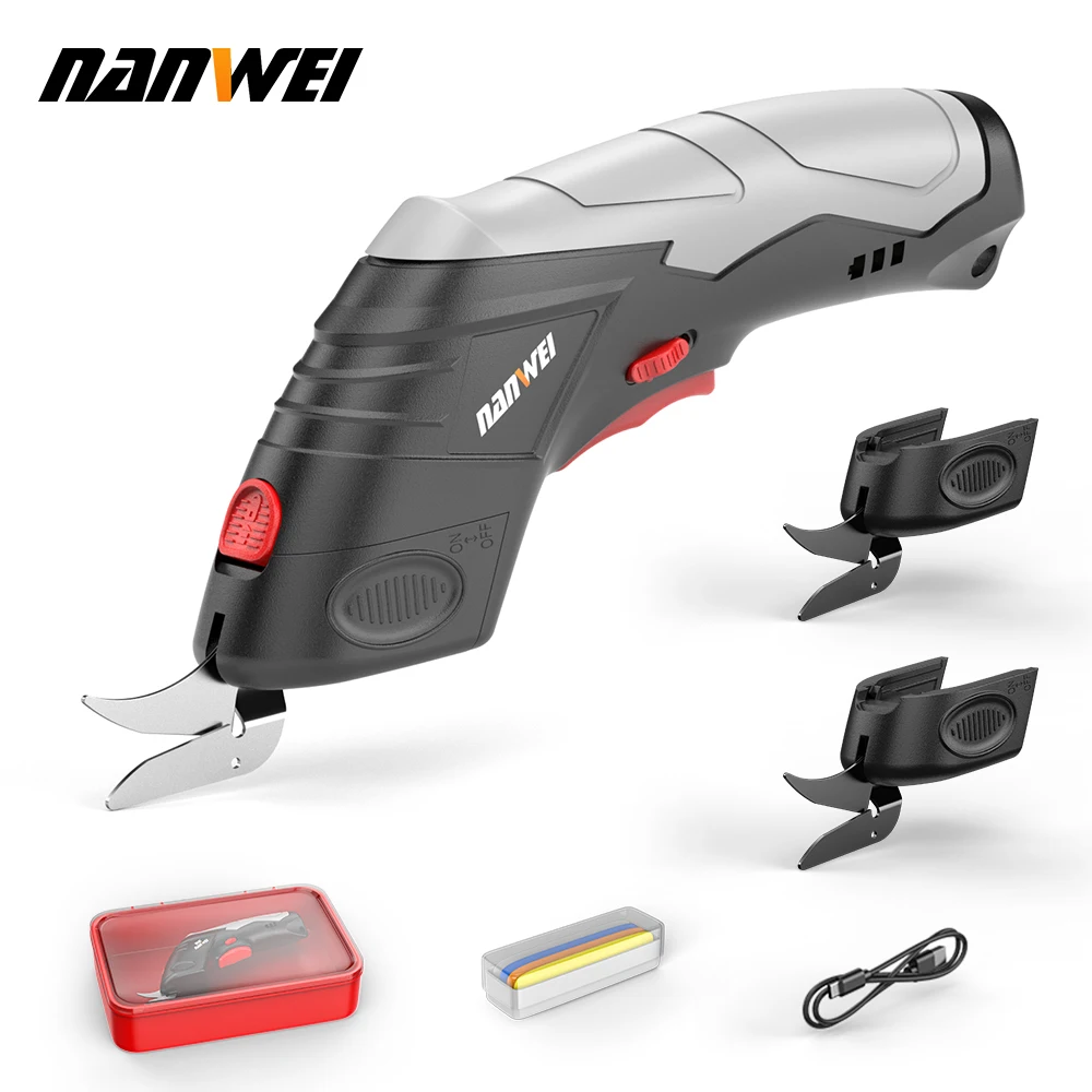 

Nanwei 4.2V Fabric Scissors Electric Sewing Cutter Machine Lightweight Portable Tailoring Scissors for Home Sewing