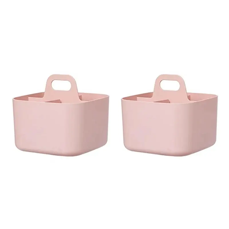 

A01E-2 PCS Caddys Organizer Desk Caddys, Art Organizers And Storage Makeup Caddys Pink