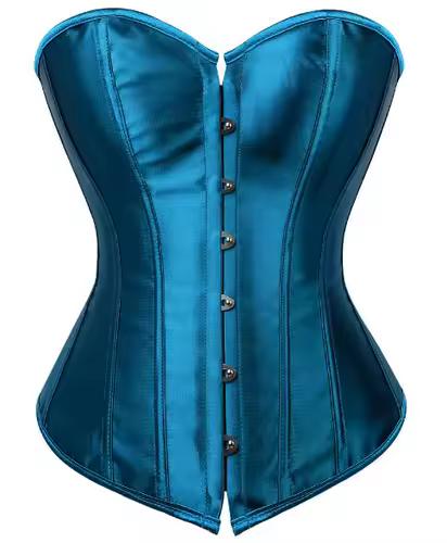 Caudatus Black Corset Top Plus Size Bustiers Overbust Satin Sexy Costume Corselet Brocade Vintage Style Bridal Korsett Women - Image 12