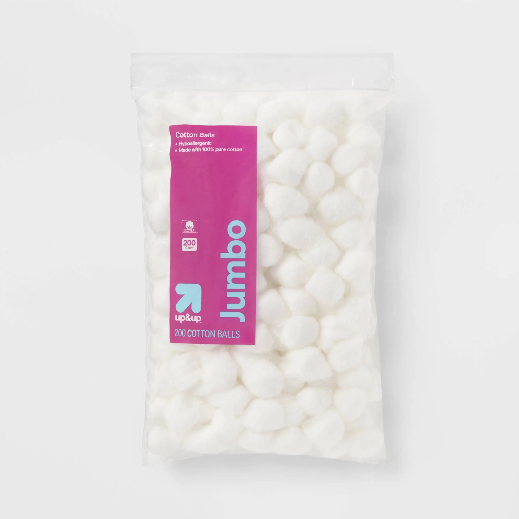 400ct Jumbo Cotton Balls Soft Absorbent White Cotton Pads For Makeup Removal Skincare Nail Care And First Aid