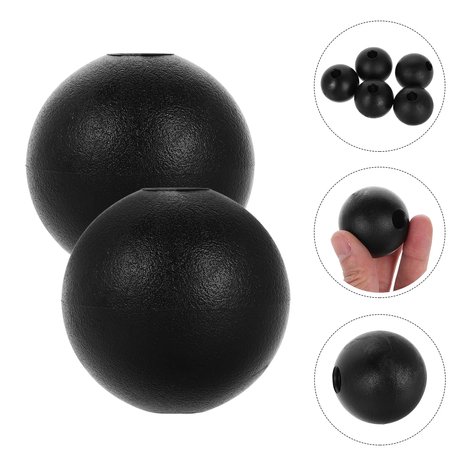 

5pcs Fitness Accessories Black Nylon Limit Ball Stopper Cable Ball Pulley Stop Gym Cable Component Pulley Attachment
