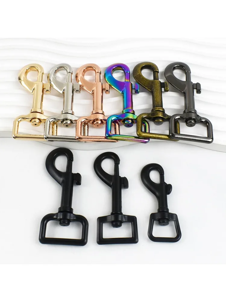 2–10 Stück 15/20/25 mm Metall-Taschengurt-Schnallen, drehbarer Karabinerverschluss, Schlüsselanhänger, Trigger-Snap-Hundehalsband, Haken, DIY-Hardware-Zubehör