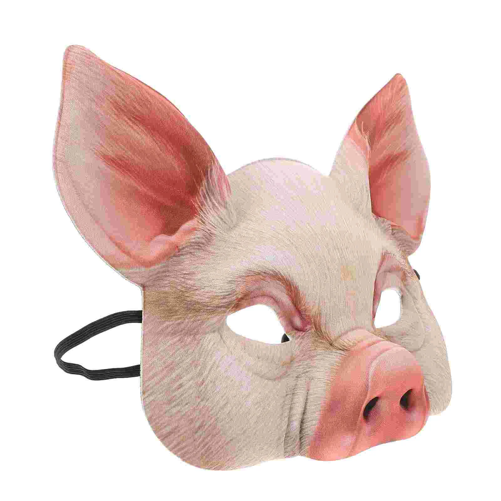 Costume for Kids Party Mask Pig Animal Dress Half Face Ball Masquerade