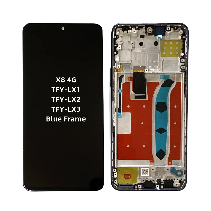 For Huawei Honor X8 4G TFY-LX1 LX2 LX3 LCD Original With frame Mobile Phone Display Touch Screen Digitizer Assembly Replacement