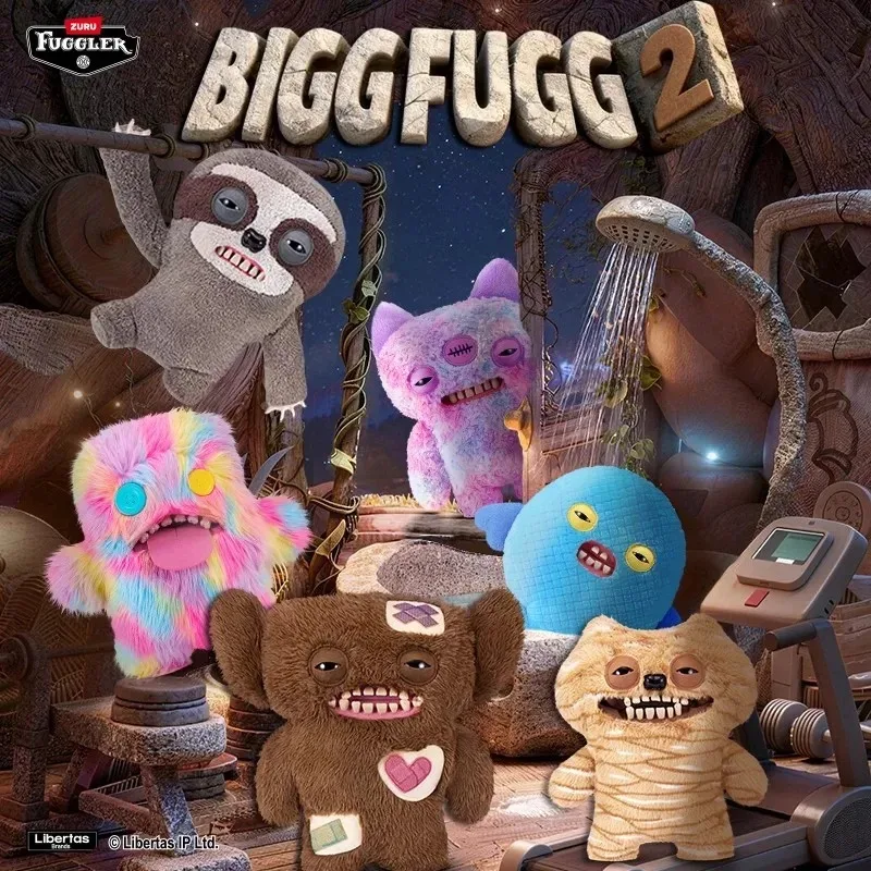 

Fugglers Official Authentic 2nd Generation Big Fugg Giant Sloth Plush Toys Ugly Dolls Funny Teeth Monster Collectible Gifts 48cm
