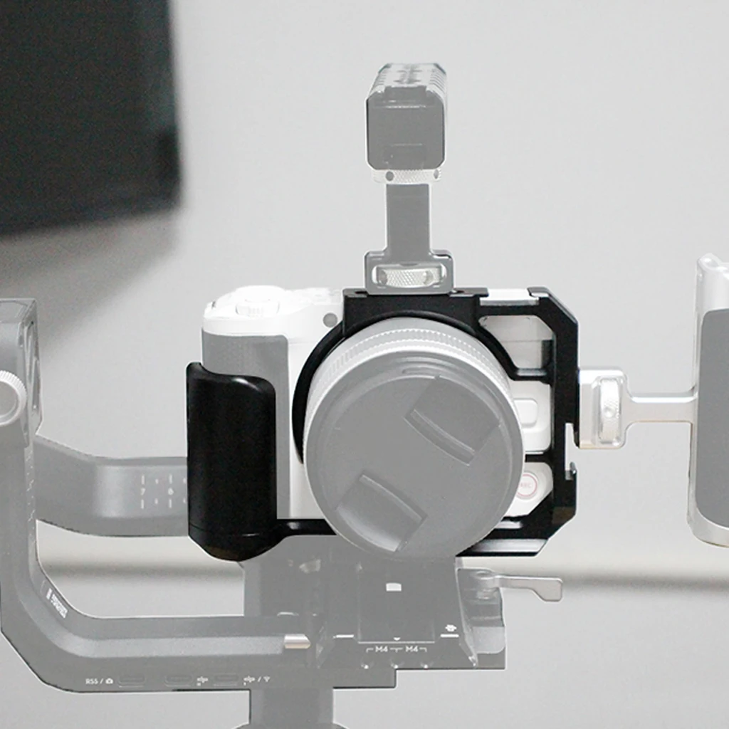 Kamerakäfig für Canon EOS R ILDC / R50V Kamera, passgenau für Arca Swiss Grundplatte, ARRI Cold Shoe Halterung, Video Film Rig Stabilisator – Detail 16