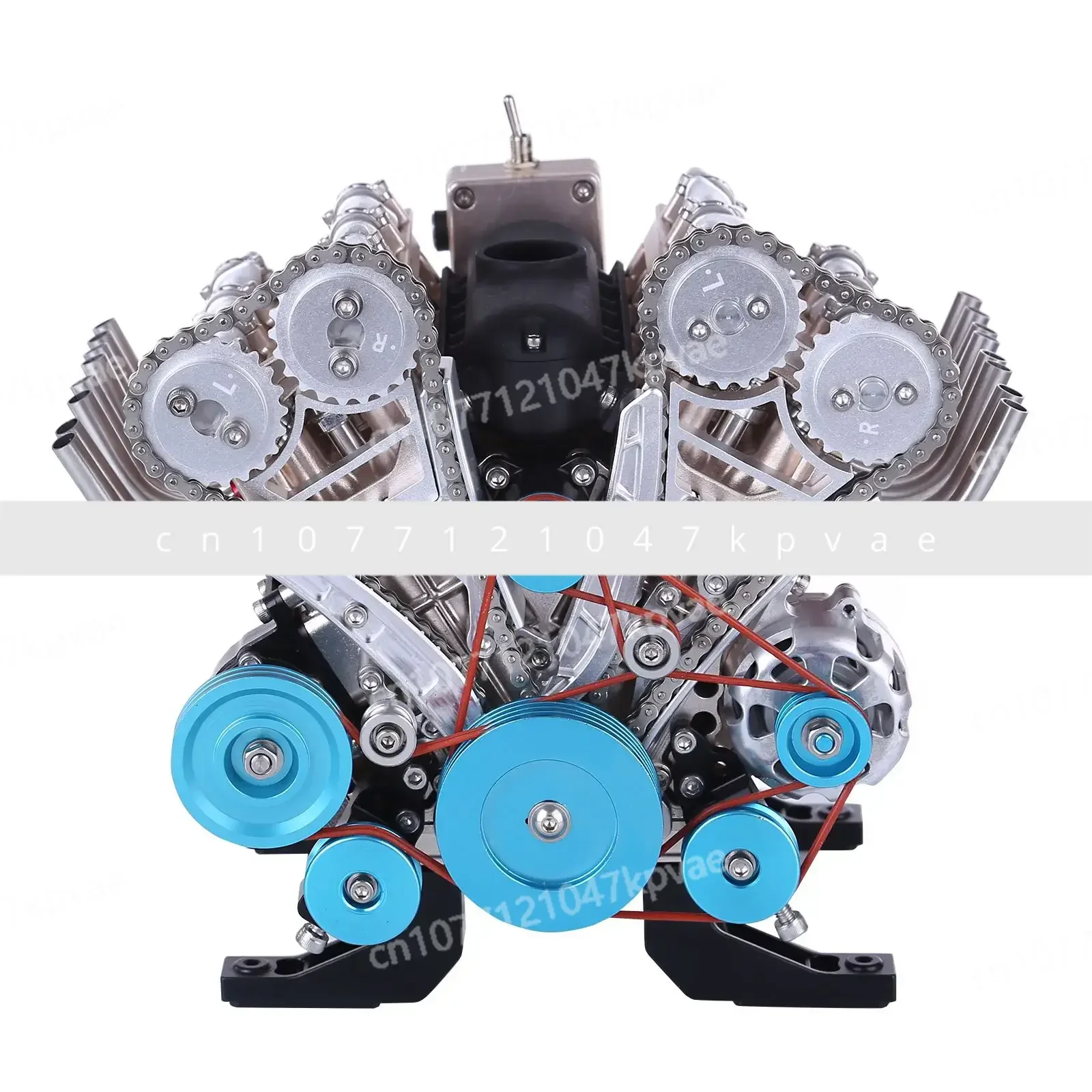 500+Pcs DIY V8 engine model metal mechanical engine science experiment physics toy gift decoration teaching