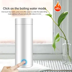 Multi-function Vacuum Thermos Coffee Cup Charging Boiler Mini Travel Portable Water Bottle Sport Kettle Electric Kettle