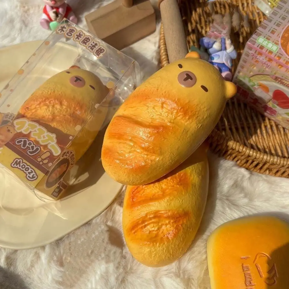 Mão relaxante mole capivara brinquedo inquietações brinquedos macio rebote pão squeeze brinquedo simulado bolo pegajoso brinquedo mole crianças adulto