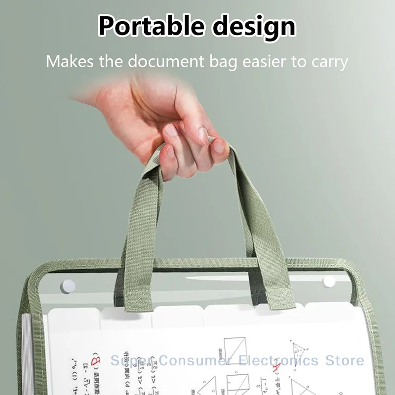 

4 Colours 13 Expandable Double Sided Folders with Tabs, Portable Folders for Home, School and Office