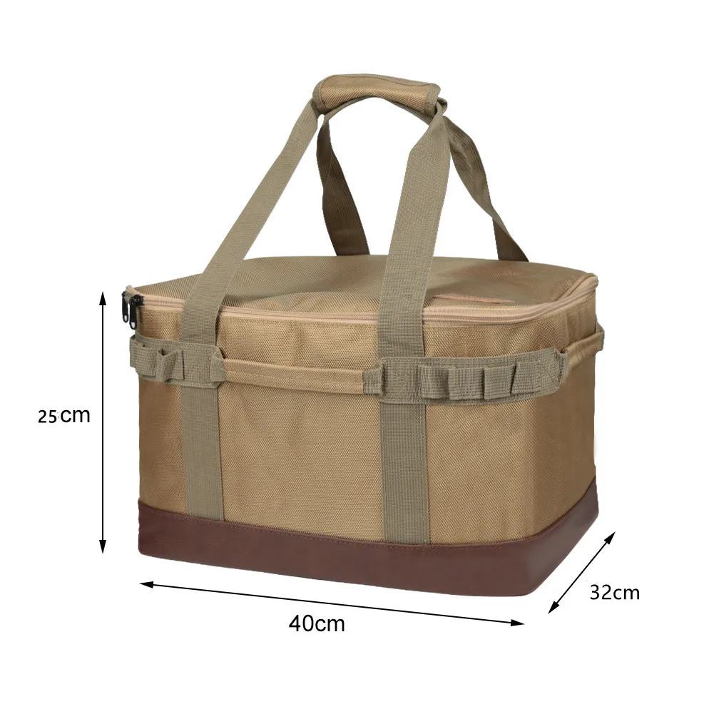 Outdoor Camping Picnic Bag Storage Bag Picnic Hiking Meal Bag Large Storage Lamp Tableware Bag 캠핑가방 캠핑용품 Picnic Camping Supplies