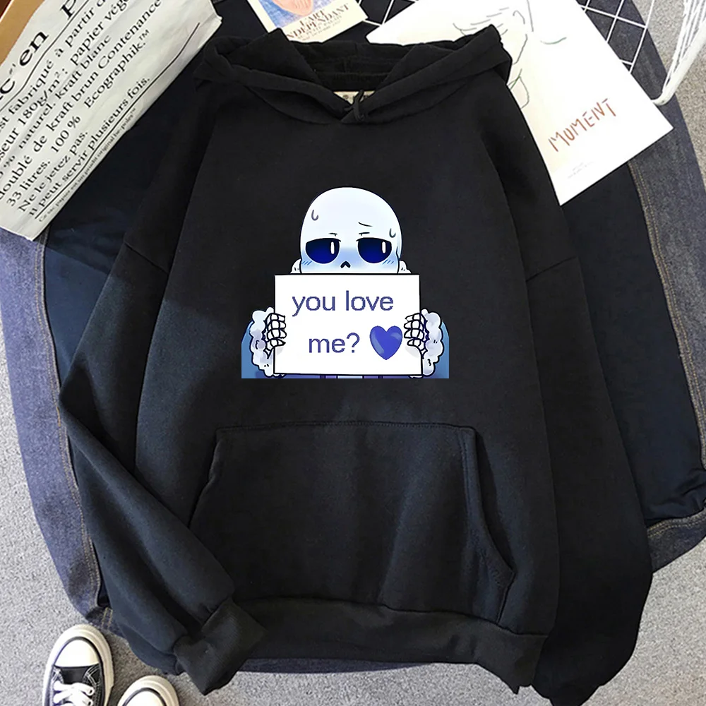 Undertale Sans Print Sweatshirts Cute Cartoon Clothing Men/women Winter Fleece Hoodies High Quality Pullovers Casual Sudaderas