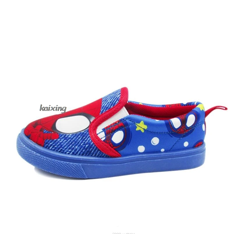 Koreański styl SpiderMan Boy\'s Casual i lekkie dziecięce buty na podłodze, dziecięce buty z tkaniny płaskie oddychające maluch