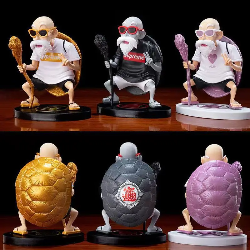 Figurine d'action tendance Tortue Ermite 8CM, Figurine Dragon Ball, Décoration de tableau de bord de voiture, Ornement de voiture, Figurine d'action Anime