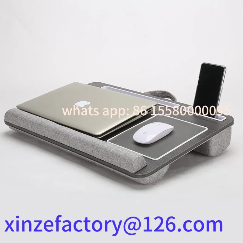 

Customizable Multi Purpose Laptop Desk Leg Table Design of Double Groove Anti Slip Bar Embedded Mouse