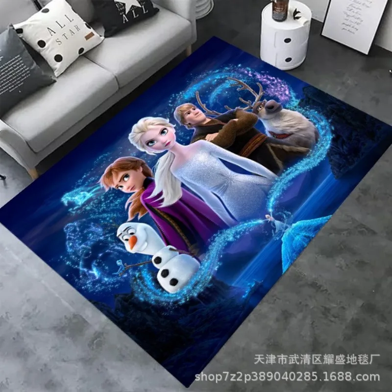 

Frozen Disney Non-Slip Kitchen Rugs for Living Room Long Area Rug Kitchen Floor Mat Entrance Door Rugs Home Decor